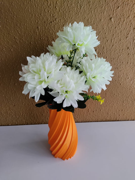 3D Printed Orange Vase
